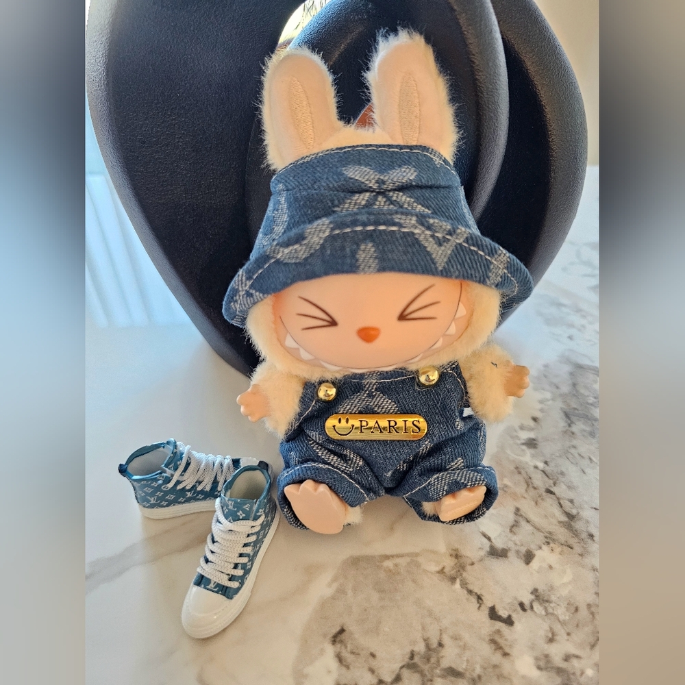 Labubu Overalls w/Hat and Shoes